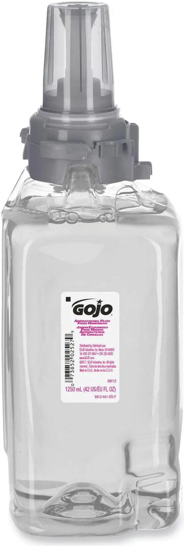 Alt view image 11 of 11 - Antibacterial Plum Foam Hand Wash, 1200Ml, Plum Scent, Clear Purple (Case of 3) GOJ881203CT