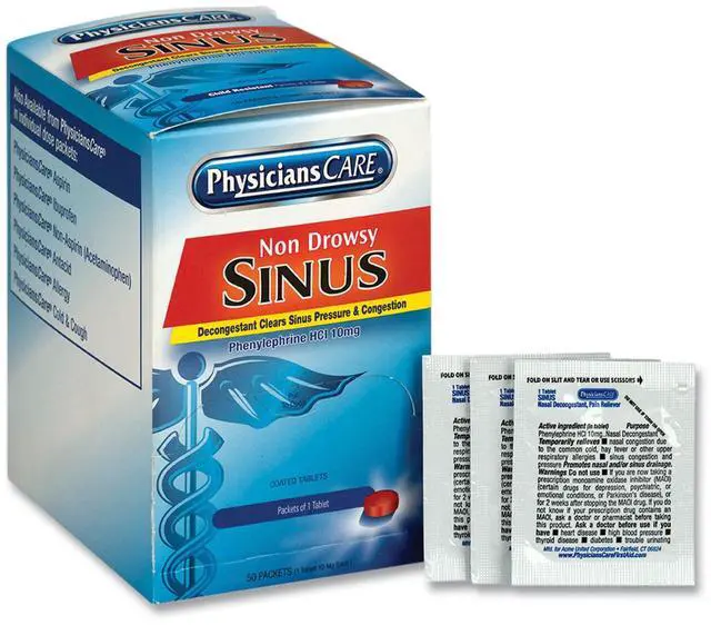 Alt view image 16 of 20 - PhysiciansCare First Aid,Sinus Tablet,Oe 90087