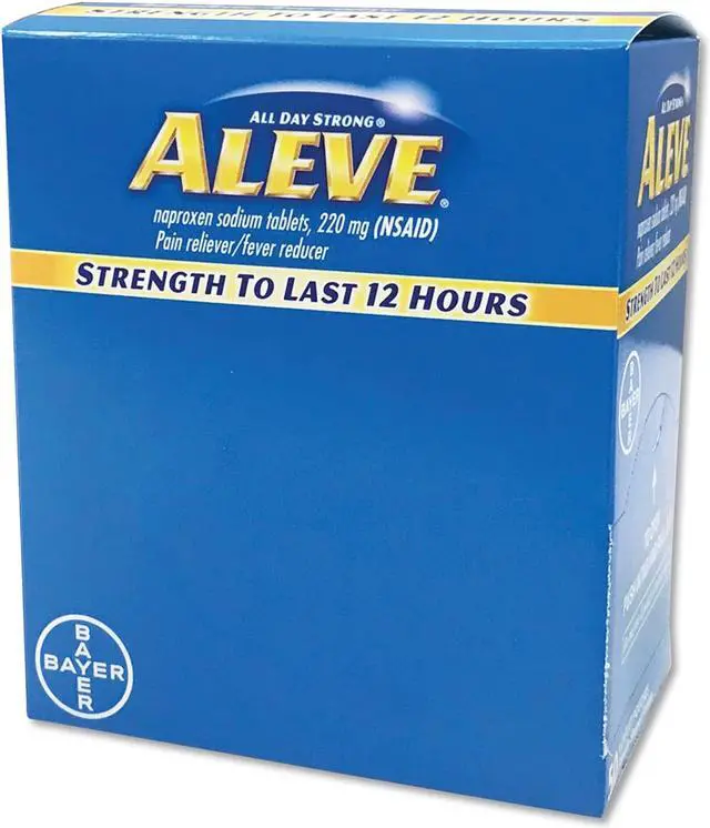 Alt view image 4 of 4 - Pain Reliever Tablets, 50 Packs/Box