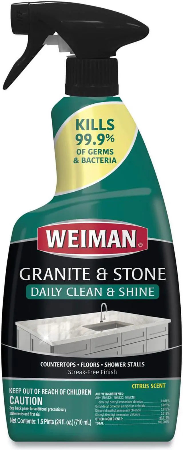 Alt view image 5 of 9 - Granite Cleaner and Polish, Citrus Scent, 24 oz Bottle, 6/Carton 109
