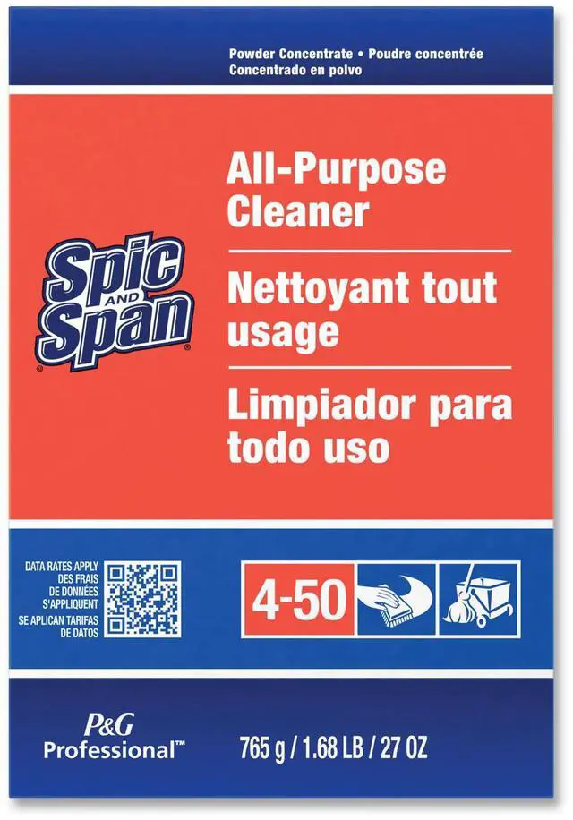 Alt view image 8 of 15 - P&G 31973 Spic and Span All-Purpose Cleaner, Powder - 27 oz (1.69 lb) - 1 Each - Orange