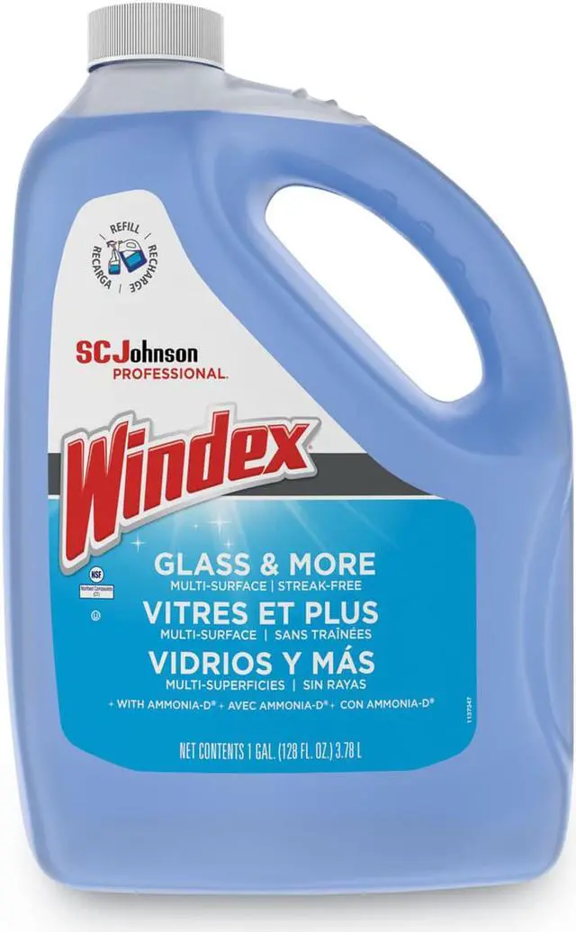 Alt view image 2 of 2 - Windex 682252 Powerized Formula Glass & Surface Cleaner, 1Gal Bottle, 4/Carton