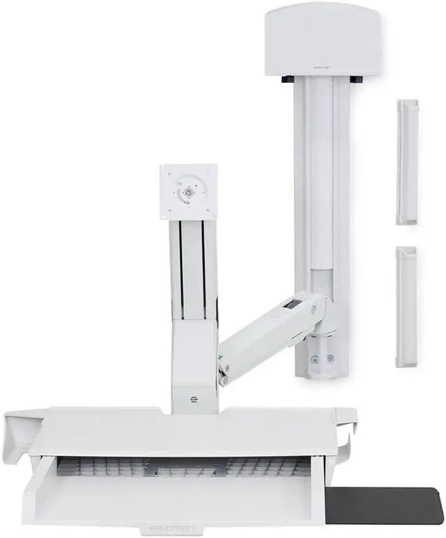 Alt view image 13 of 13 - Ergotron StyleView Sit Stand Combo 18 Lbs. Max Monitor White 45-272-216