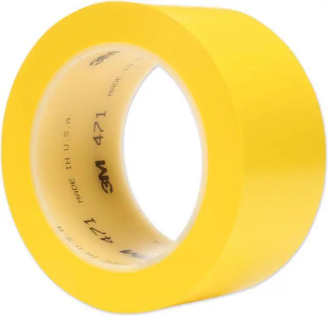 Alt view image 3 of 19 - 3M Vinyl Tape 471 Yellow, 2 in x 36 yd, Conveniently Packaged Pack of 1