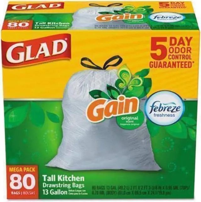 Alt view image 4 of 4 - Glad 80Ct 13G Odr Gain Bag