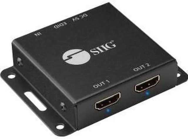 Alt view image 9 of 20 - Siig 2-Port Hdmi 2.0 Hdr Mini Splitter Amplifier With Edid Management