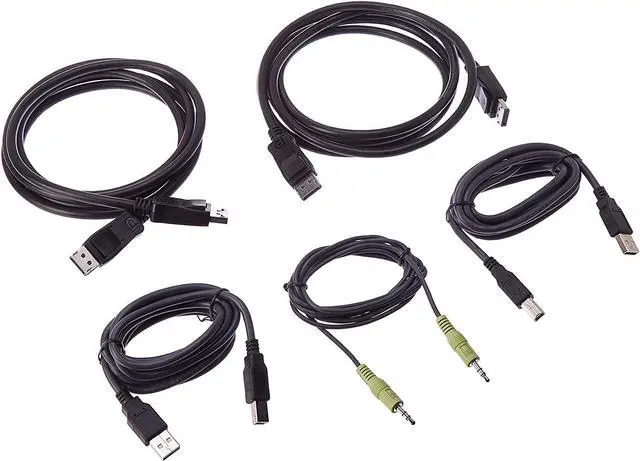 Alt view image 2 of 3 - Aten 2L7D02UDPX5 6ft. USB DisplayPort Dual Display Secure KVM Cable Kit