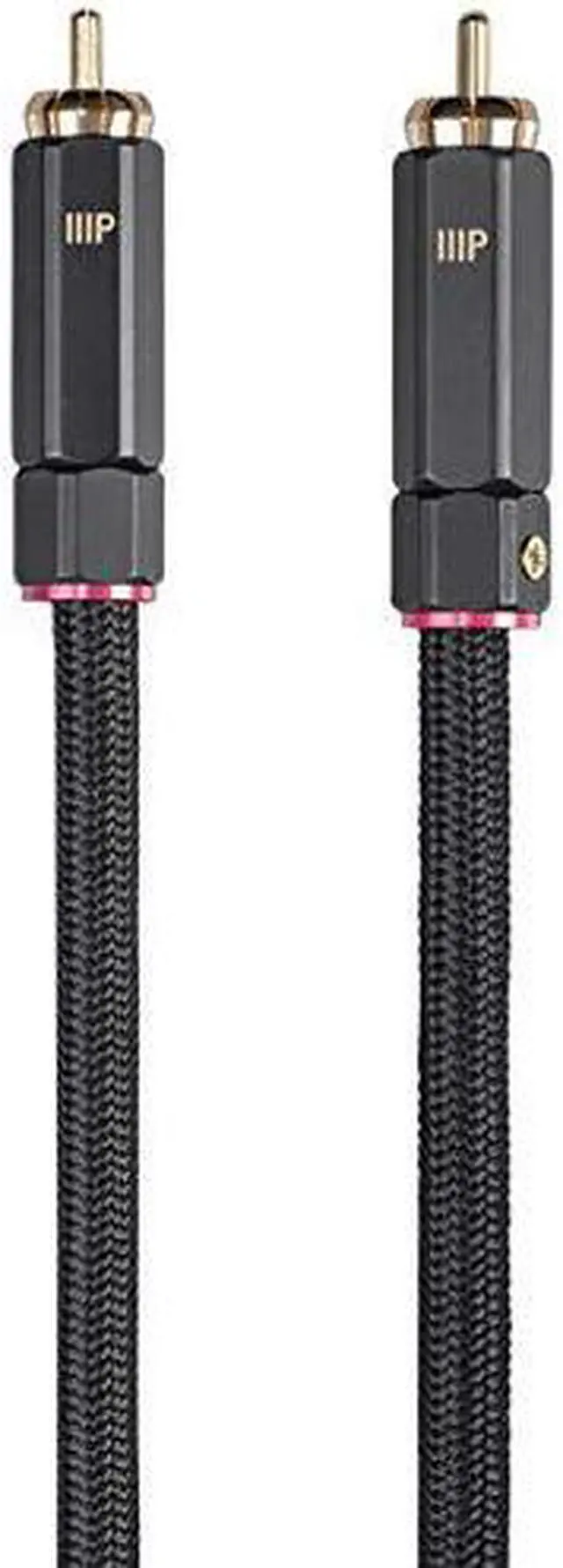 Alt view image 7 of 8 - Monoprice Digital Coaxial Audio/Video Cable - 35 Feet - Black | RCA Subwoofer CL2 Rated, RG-6/U 75-ohm - Onix Series