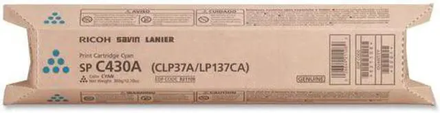 Main image of Ricoh SP C430A Laser Toner Cartridge Cyan 821304