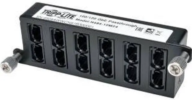 Alt view image 13 of 14 - Tripp Lite N484-12M24 100Gb/120Gb Pass-Through Cassette - (x12) 24-Fiber MTP/MPO Female to Female