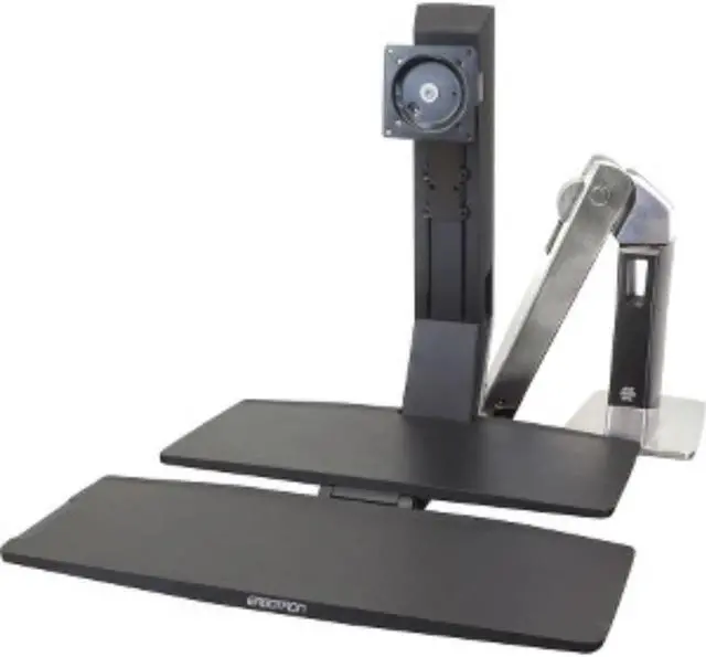Alt view image 12 of 12 - Workfit-A Sit-Stand Workstation W/worksurface+, Lcd Ld Monitor, Aluminum/black