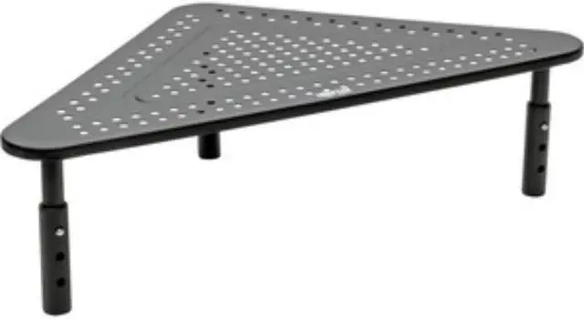 Alt view image 12 of 17 - Tripp Lite Monitor Riser Stand Desktop Corner Metal Height Adjustable Black