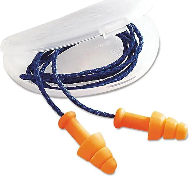 Alt view image 2 of 9 - Smartfit Reusable Earplugs, Tpe, Orange, Corded, Hearpack