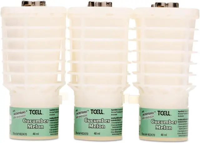 Alt view image 7 of 8 - RUBBERMAID FG402470 Oil Air Freshener Refill,Cucumbe,PK6