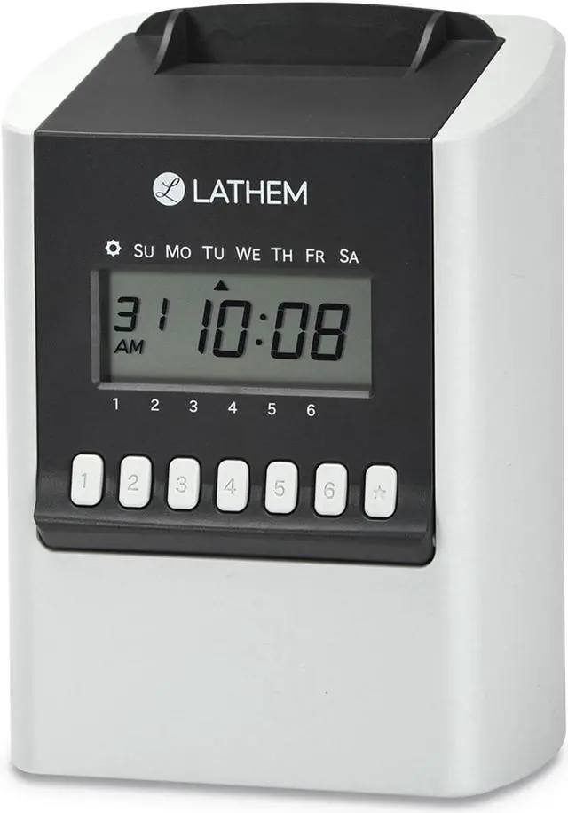 Alt view image 4 of 8 - Lathem  Electronic Time Clock 700E