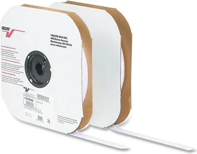 Alt view image 2 of 2 - Hook-and-Loop fastener® Brand Tape - Individual Strips 1" x 75' Hook White