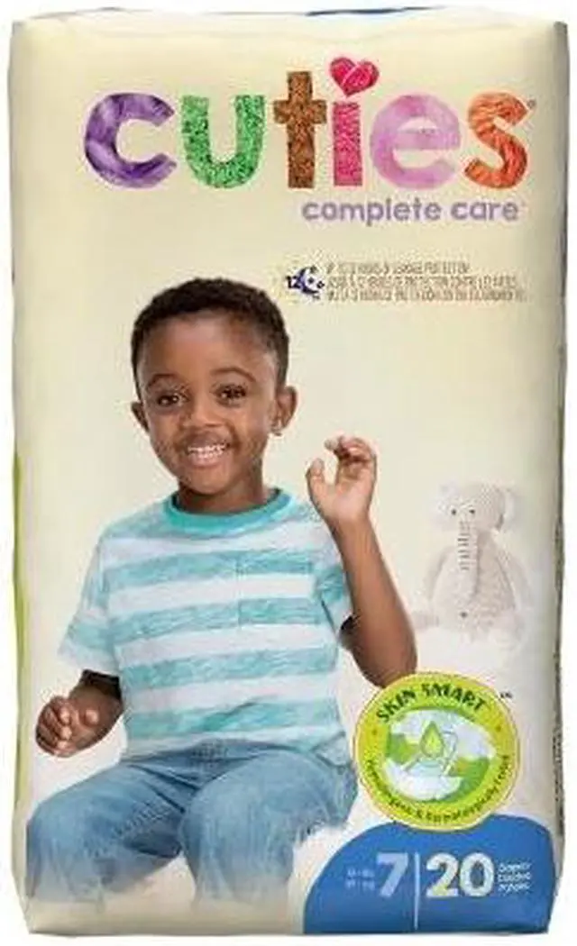 Alt view image 2 of 3 - First Quality 32733100 Animal Alphabet Print Cuties Essential Baby Heavy-Absorbent Diaper Size 7 - Pack of 20