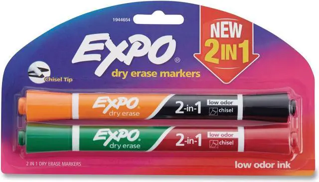 Alt view image 9 of 16 - 2 In 1 Dry Erase Markers 2/Pkg-4 Colors