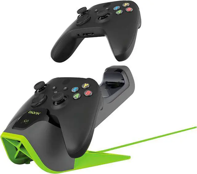 Alt view image 11 of 11 - Bionik Power Stand for Xbox Series X/S: Dual Charge & Storage Dock with 2 Rechargeable Batteries-Power Adapter Included (BNK-9070)