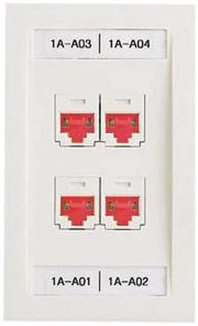 Alt view image 3 of 4 - Panduit - PSL-DCJB-BL-C - Panduit Network Faceplate - Black