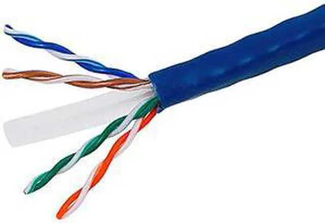 Alt view image 7 of 8 - Monoprice Cat6 Ethernet Bulk Cable - Network Internet Cord - Solid, 500Mhz, UTP, CMR, Riser Rated,  Pure Bare Copper Wire, 23AWG, 250ft, Blue