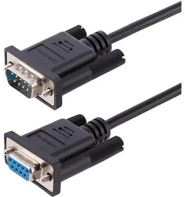 Main image of StarTech 3m RS232 Crossover Serial Cable w/Al-Mylar Shielding F/M Black