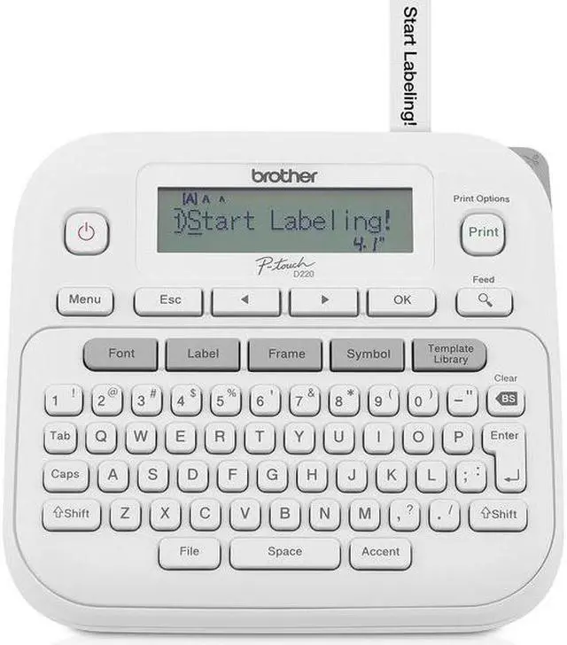 Main image of Brother® P-touch PT-D220 Home/Office Everyday Label Maker - 14 Fonts - 180 dpi - Tape - QWERTY - for Home, Office