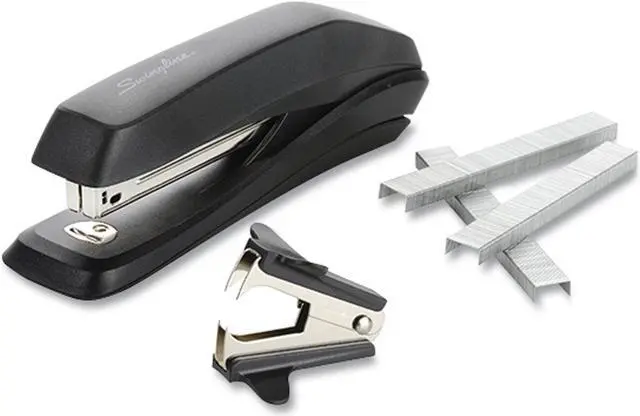 Alt view image 3 of 10 - Acco Standard Stapler w/1250 Staples and Stapler Remover Black 54567