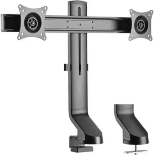 Alt view image 16 of 20 - Tripp Lite Dual-Display Monitor Arm w/ Desk Clamp Height Adjustable 17-27in