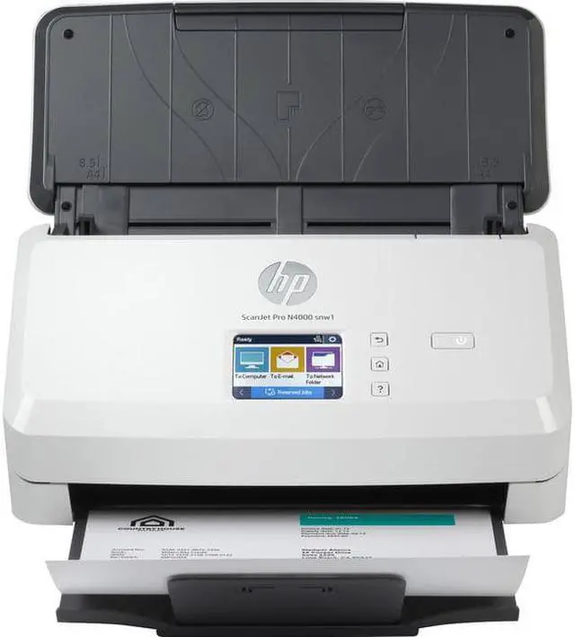 Alt view image 8 of 20 - HP Scanjet Pro N4000 snw1 Sheet-Feed Scanner (6FW08A)