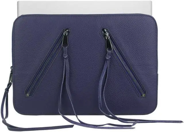 Alt view image 2 of 3 - Rebecca Minkoff Moto 13" Sleeve - Eclipse Pebble Leather