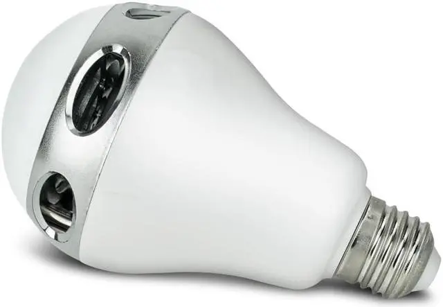 Alt view image 10 of 15 - LED Smart Symphony Wireless Speaker & LED Lightbulb