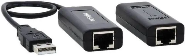 Alt view image 20 of 20 - Tripp Lite USB Over Cat5/Cat6 Extender Kit 1-Port with PoC USB 2.0 164 ft. (B203