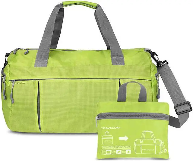 Alt view image 6 of 8 - Travelon Featherweight Packable Travel Bag, Lime