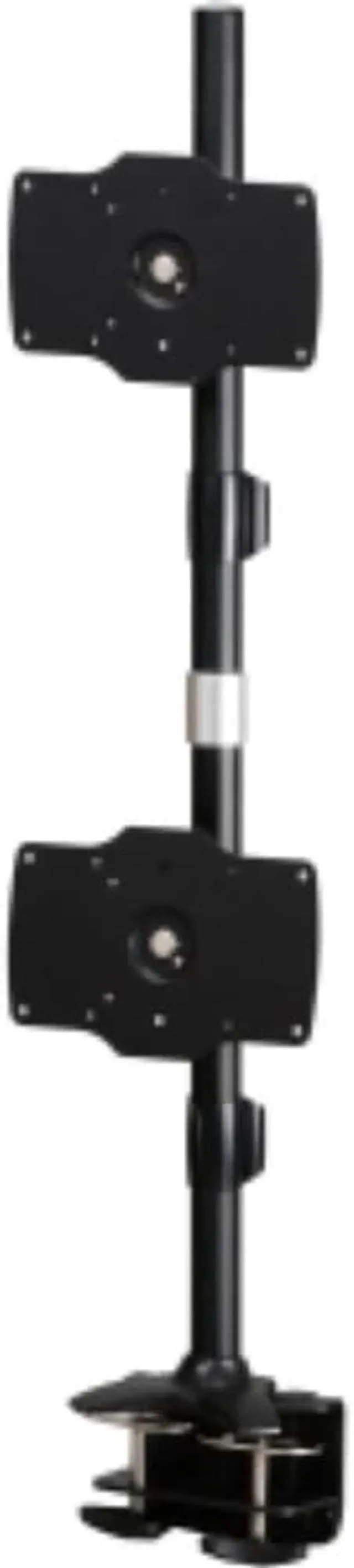 Alt view image 7 of 7 - Amer Dual Vertical Monitor Clamp. Supports up to two 32" monitors weighing up to 26.5 lbs each. 200×100 / 100×100 / 75x75mm. Also ideal for 26, 27, 28, 29, 30 and 32 inch monitors.