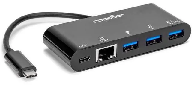 Main image of Rocstor USB-C to 3-Port Multiport Adapter USB 3.0 Hub Y10A262B1