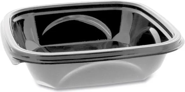 Main image of EarthChoice PET Container Bases 7 x 7 x 1.52 24 oz Black 300/Carton SAB0724