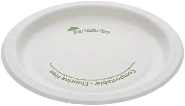 Main image of EarthChoice Pressware Compostable Plate 6" Diameter White 750Ct PSP06EC