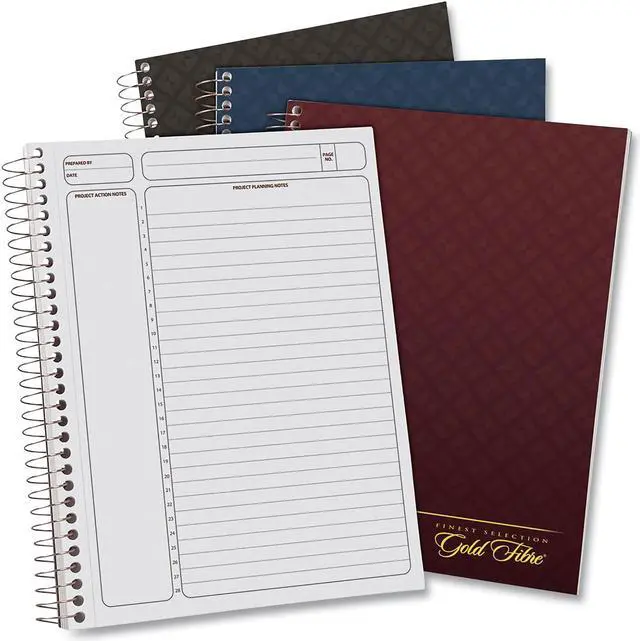 Main image of Ampad Gold Fibre 1 Subject Project Planner Randomly Assorted 84 Sheets 20817