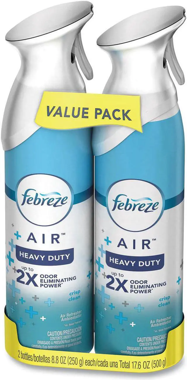 Main image of Febreze Air Crisp Clean 8.8 oz Aerosol Spray 2/Pack 97806