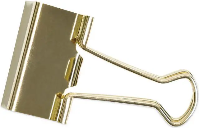 Main image of Binder Clips Medium Gold 72/Pack 3600U0624