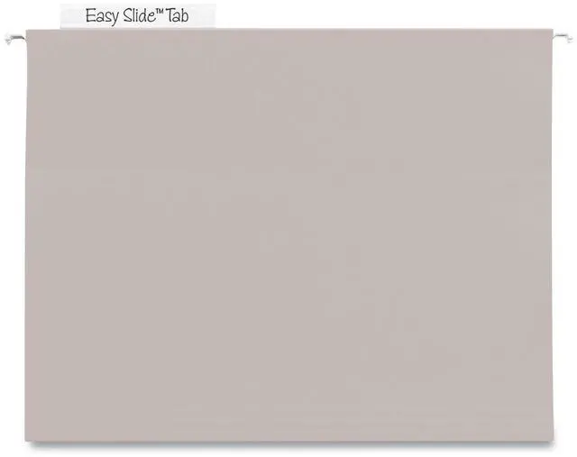 Main image of Smead Heavy Duty TUFF Box Bottom Hanging File Folder 4" Expansion 1-Tab Letter Size Steel Gray 18/Box (64242)