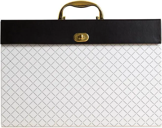 Main image of U Brands Modern Noir 19 Pocket Expandable File Folder Black 2201U0206