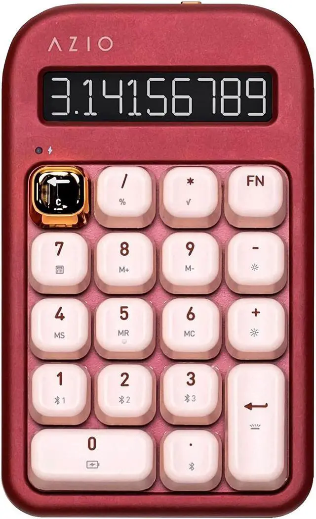 Main image of AZIO IZO Wireless Blue Clicky Switch Number Pad Kayboard Baroque Rose IN106US
