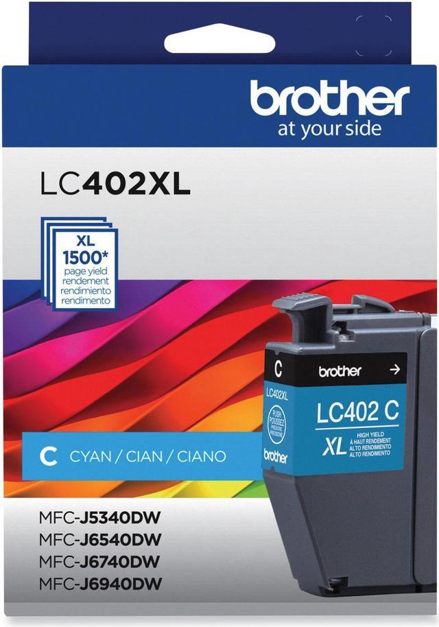 LC402XLCS High-Yield Ink, 1,500 Page-Yield, Cyan LC402XLCS High-Yield Ink, 1,500 Page-Yield, Cyan
