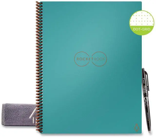 Main image of Core Smart Notebook Dotted Rule Neptune Teal Cover 11x8.5 16 Sheets EVRLRCCCEFR