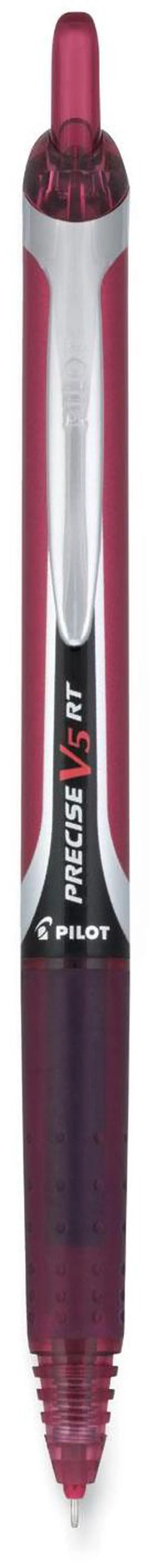 Main image of Pilot Precise V5RT Retractable Roller Ball Pen Burgundy Ink Dozen PIL15137