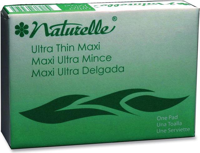 Naturelle Maxi Pads, #4 Ultra Thin with Wings, 200 Individually Wrapped/Carton Naturelle Maxi Pads, #4 Ultra Thin with Wings, 200 Individually Wrapped/Carton