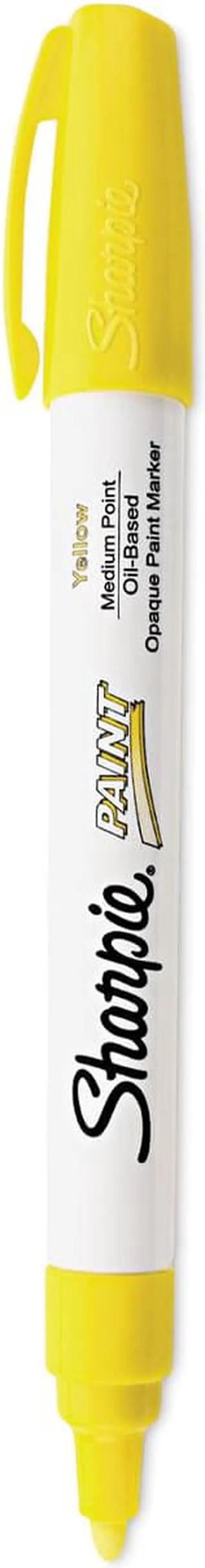 Alt view image 6 of 7 - Sharpie Permanent Paint Marker Medium Point Yellow 35554