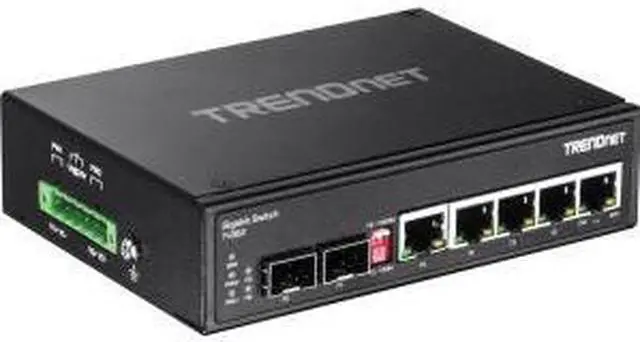 Alt view image 18 of 19 - TRENDnet 7-Port Industrial Gigabit DIN-Rail Switch, TI-G62, 5 x Gigabit Ports, 2 x Gigabit SFP Ports, IP50 Weather Rated, 14Gbps, NDAA TAA Compliant, Lifetime Protection